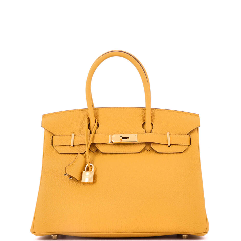 Hermes Birkin 30 Yellow Togo with Gold Hardware